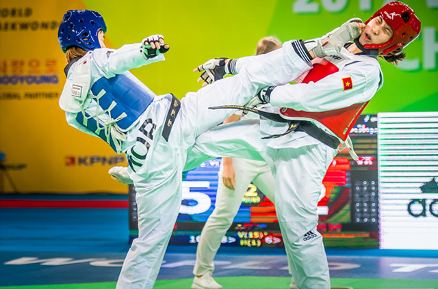 ម្ចាស់ផ្ទះកូរ៉េខាងត្បូងឈរកំពូលតារាងមេដាយច្រើនជាងគេ នៃពានរង្វាន់ WTF World Taekwondo Championships 2017