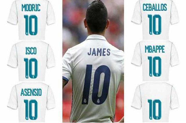នរណា​នឹង​ពាក់​អាវ​លេខ​១០​ជំនួស ​James នៅ​ Real Madrid?