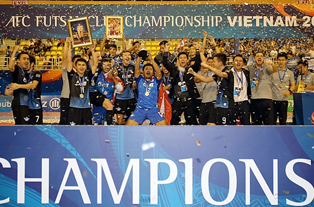 Chonburi Blue Wave របស់ថៃ គ្រងជើងឯកក្លិបហ្វូតសាលប្រចាំទ្វីបអាស៊ី AFC FUTSAL CLUB CHAMPIONSHIP 2017