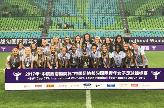 U-19 នារីអាមេរិក យកឈ្នះម្ចាស់ផ្ទះ ចិន, ជប៉ុន និងអុីរ៉ង់ លើកពាន CFA International Women’s Youth Football Tournament 2017