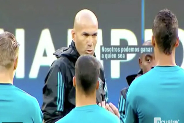 ធ្លាយ​វីដេអូ​ Zidane និយាយ​លើក​ទឹក​ចិត្ត​ជាមួយ​​មុន​ប្រកួត​ឈ្នះ​​ Dortmund