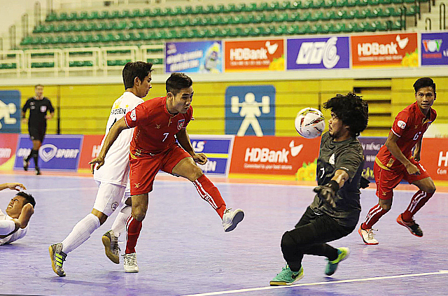 AFF Futsal CHAMPIOSNHIP រកឃើញ៤ក្រុមឡើងទៅវគ្គពាក់កណ្ដាលផ្ដាច់ព្រ័ត្រ