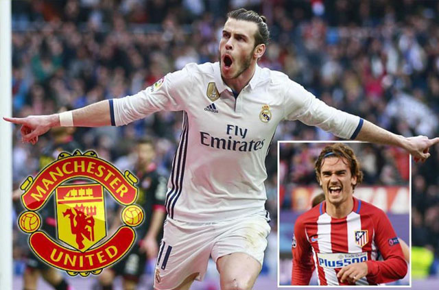 ១៣៦លានផោន Man Utd​ សង្ឃឹម​អាច​យក​ Gateh Bale និង​ ​Griezmman មក ​Old Trafford