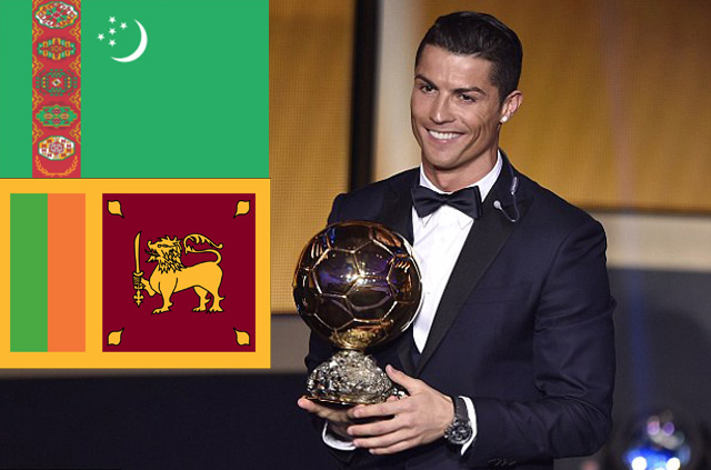 ក្នុង​ពិភពលោក​យើង​នេះ​មាន​តែ​ប្រទេស​ពី​រប៉ុណ្ណោះ​ដែល​មិន​បោះឆ្នោត​ឲ្យ​​ Ronaldo ឈ្នះ​ពាន Ballon d’Or
