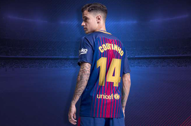 ផ្លូវការ៖ Barcelona ឲ្យ​អាវ​លេខ​១៤​ទៅ​​ Coutinho ចុះ​អាវ​លេខ ​៧​ទុក​សម្រាប់​នរណា?