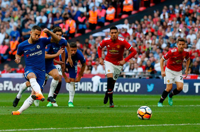 Eden Hazard ស៊ុតបាល់១១ម៉ែត្រ១គ្រាប់ឲ្យ Chelsea លើកពាន FA Cup យប់មិញ (មានវីដេអូហាយឡាយ)